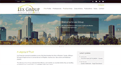 Desktop Screenshot of lexgroup.ca