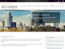 Tablet Screenshot of lexgroup.ca